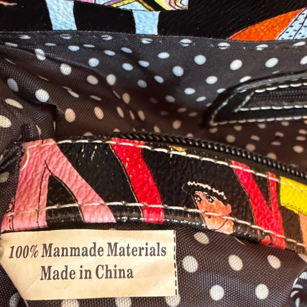 Sydney Love Black and Multicolor Graphic Tote